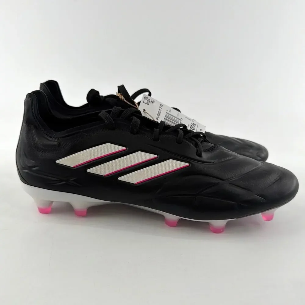Adidas Unisex Core Black Pink 2 Copa Pure.1 Firm Ground Boots Size M 9.5 W 10.5